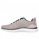 Skechers Track Leshur férfi fűzős sportcipő bézs kék mix 232758-TPNV