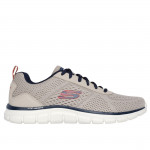 Skechers Track Leshur férfi fűzős sportcipő bézs kék mix 232758-TPNV