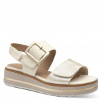 Jana női platformos szandál tépőzárral bézs arany kombi 28266-44-499 07592 Női Jana