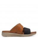 Jana női kék barna tépőzáras női papucs 27162-44-830 07593