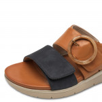 Jana női kék barna tépőzáras női papucs 27162-44-830 07593