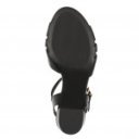 Marco Tozzi női bokapántos fekete bőr szandál 28327-44-001 07600