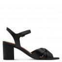 Marco Tozzi női bokapántos fekete bőr szandál 28327-44-001 07600