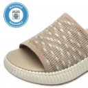 Jana női bézs női papucs elasztikus felsőrésszel 27260-44-490 07603