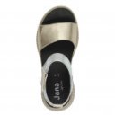 Jana női tépőzáras platformos arany ezüst kombi szandál 28765-44-992 07605