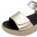 Jana női tépőzáras platformos arany ezüst kombi szandál 28765-44-992 07605