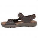Imac férfi tépőzáras barna bőr szandál 753290-3474-017 07569