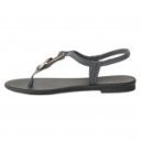 Grendha Exuberante női bebújós szürke fekete mix szandál fekete 19037-BD867