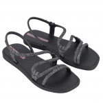 Ipanema Solar Glow bebújós csillámos fekete szandál 27288-BB967 Női Ipanema