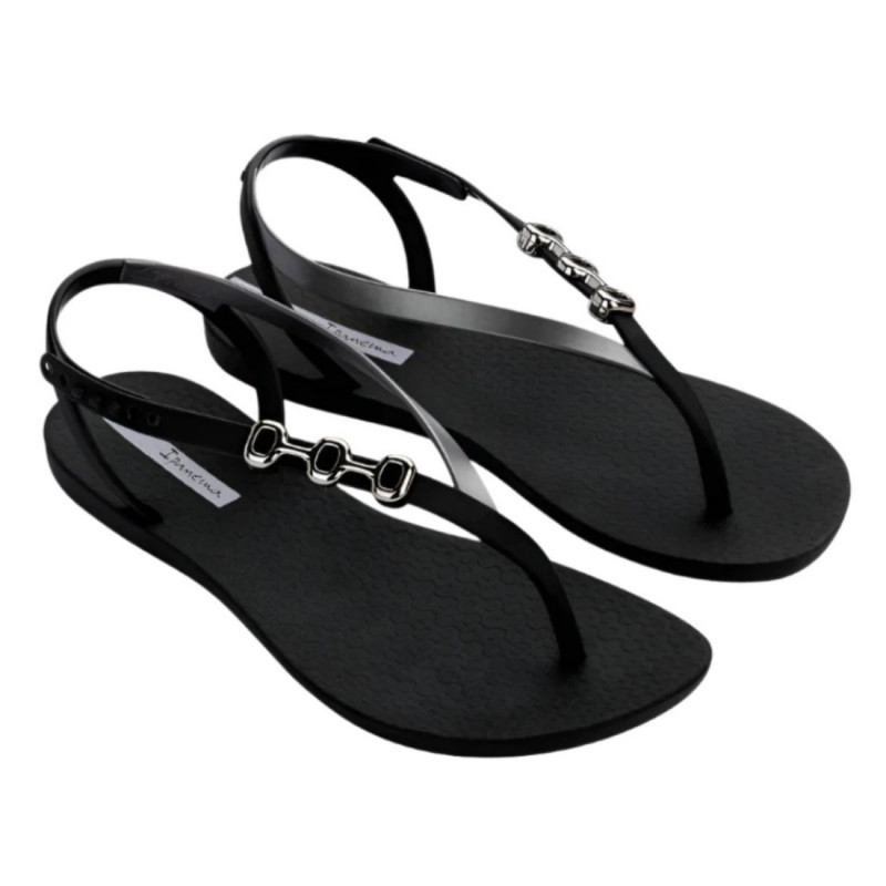 Ipanema Rio Sandal lábujjközös fekete ezüst szandál 83654-BC725