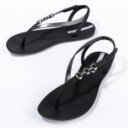 Ipanema Rio Sandal lábujjközös fekete ezüst szandál 83654-BC725