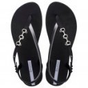 Ipanema Rio Sandal lábujjközös fekete ezüst szandál 83654-BC725