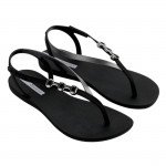 Ipanema Rio Sandal lábujjközös fekete ezüst szandál 83654-BC725