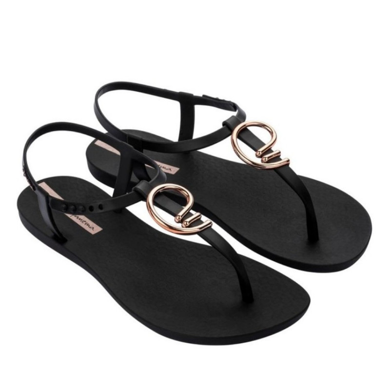 Ipanema Class Stylish lábujjközös fekete szandál 83656-BD172