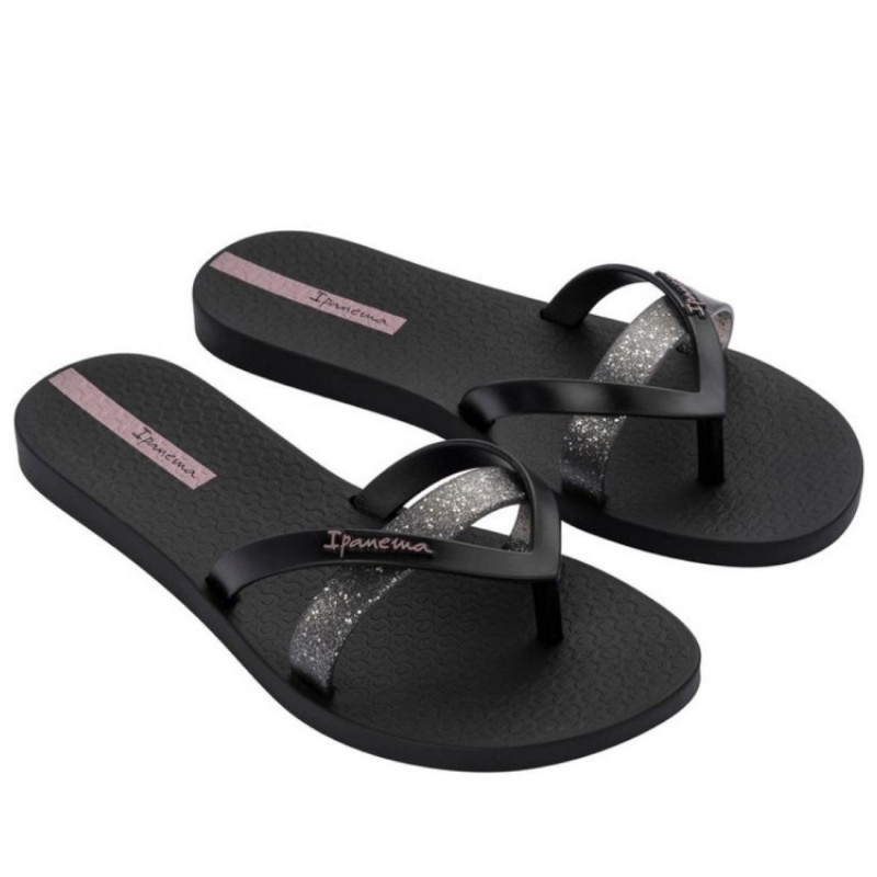 Ipanema Kirei Chic női flip-flop fekete csillám papucs 83673-BB745