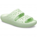 Crocs Classic Floral Cutout női zöld fix pántos strandpapucs 210966-3YH