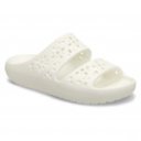 Crocs Classic Floral Cutout női fehér fix pántos strandpapucs 210966-0WV
