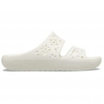 Crocs Classic Floral Cutout női fehér fix pántos strandpapucs 210966-0WV
