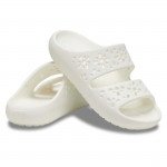 Crocs Classic Floral Cutout női fehér fix pántos strandpapucs 210966-0WV Női Crocs