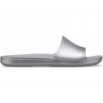 Crocs Kadee Metallic Slide női ezüst színű fix pántos strandpapucs 210150-040