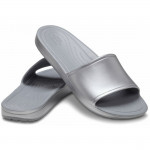 Crocs Kadee Metallic Slide női ezüst színű fix pántos strandpapucs 210150-040 Női Crocs