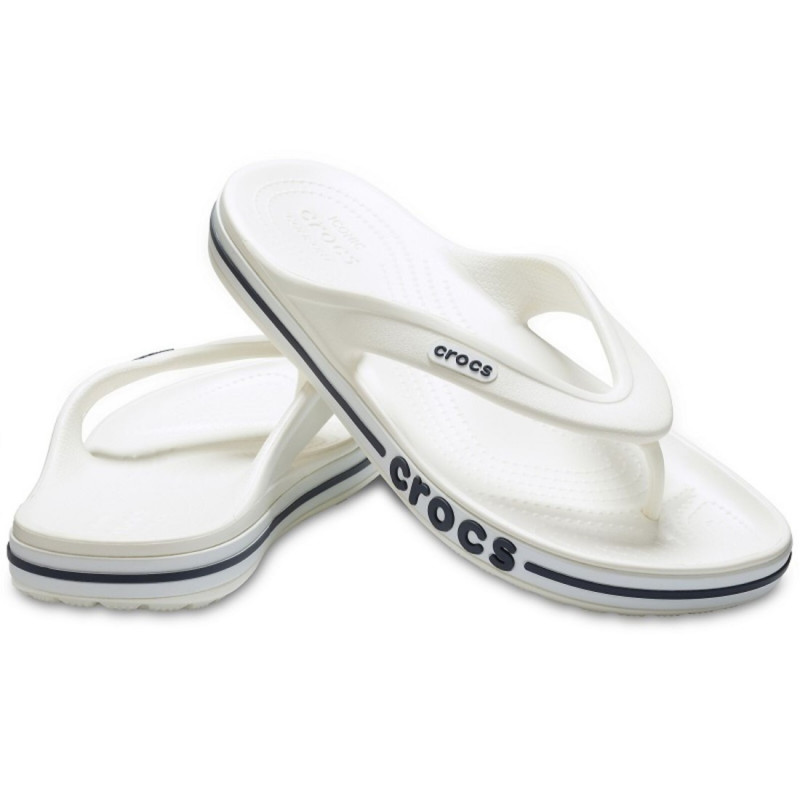 Crocs Bayaband Flip unisex lábujjközös papucs fehér kombi 205393-126