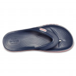 Crocs Bayaband Flip unisex lábujjközös papucs kék fehér piros kombi 205393-4CC