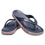 Crocs Bayaband Flip unisex lábujjközös papucs kék fehér piros kombi 205393-4CC Férfi Crocs