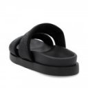 Rieker női fekete fix pántos papucs W1451-01