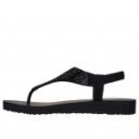 Skechers Meditation Glamorous Muse női tanga szandál strasszköves rátétekkel 119774-BBK