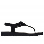 Skechers Meditation Glamorous Muse női tanga szandál strasszköves rátétekkel 119774-BBK