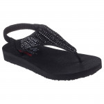Skechers Meditation Glamorous Muse női tanga szandál strasszköves rátétekkel 119774-BBK Női Skechers