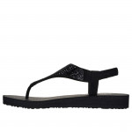Skechers Meditation Glamorous Muse női tanga szandál strasszköves rátétekkel 119774-BBK