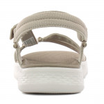 Skechers Go Walk Flex Sandal női tépőzáras bézs szandál 141451-TPE