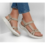 Skechers Go Walk Flex Sandal női tépőzáras bézs szandál 141451-TPE