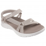 Skechers Go Walk Flex Sandal női tépőzáras bézs szandál 141451-TPE Női Skechers