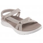 Skechers Go Walk Flex Sandal női tépőzáras bézs szandál 141451-TPE Női Skechers
