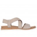Skechers Desert Kiss Low bebújós női bézs vászon szandál 114705-TPE