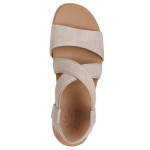 Skechers Desert Kiss Low bebújós női bézs vászon szandál 114705-TPE