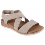 Skechers Desert Kiss Low bebújós női bézs vászon szandál 114705-TPE Női Skechers