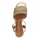 Marco Tozzi a női bokapántos aranyszínű szandál 28382-44-940