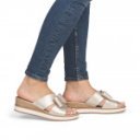 Remonte női telitalpú bőr papucs metálszín D6456-92