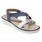 Flex'is női kék-bézs-ezüst kombi bőr szandál 3303 07608 Női Patrizia