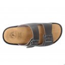 Arizona férfi sötétbarna csatos bőr papucs B150-B-1800 07609