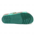 Scholl New Bogota Wedge smaragdzöld női bioprint papucs F26607-2442