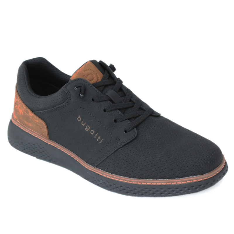 Bugatti férfi fekete gumifűzős sneaker félcipő 333-76312-5000-1000 07634