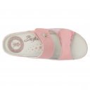 Bioform női tépőzáras rózsaszín bőr papucs 4103 07644