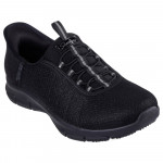 SKECHERS SLIP-INS BRILLIANCE - NIGHT SHIFTnői textil bebújós fekete sneaker 100743-BBK Női Skechers