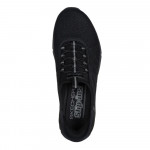 SKECHERS SLIP-INS BRILLIANCE - NIGHT SHIFTnői textil bebújós fekete sneaker 100743-BBK