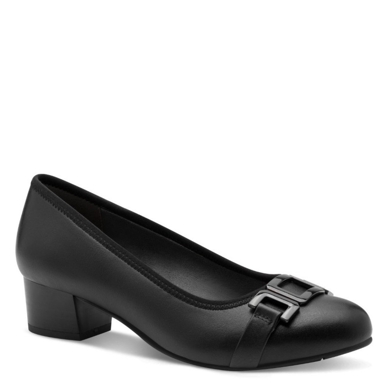 Jana Soft Line női fekete körömcipő 22368-45-001 07653